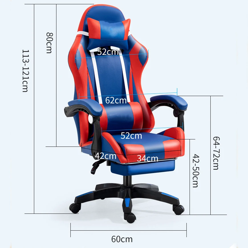 Swiveling Video Computer E-sports Seat Game Racing RGB Chair For Gamer