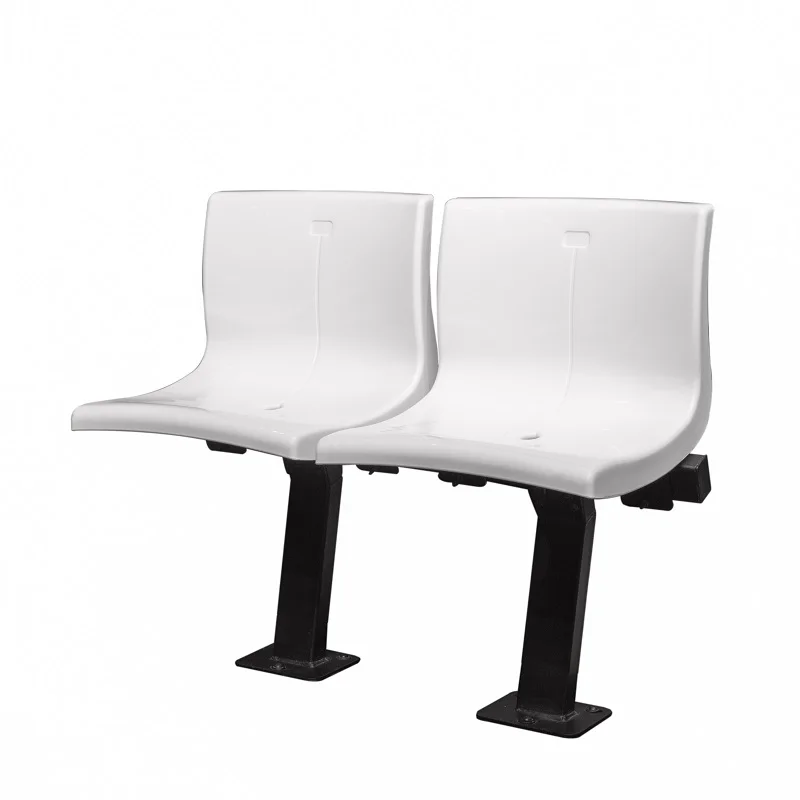 Outdoor hdpe plastic stadium seat chair gym bleacher with leg and back
