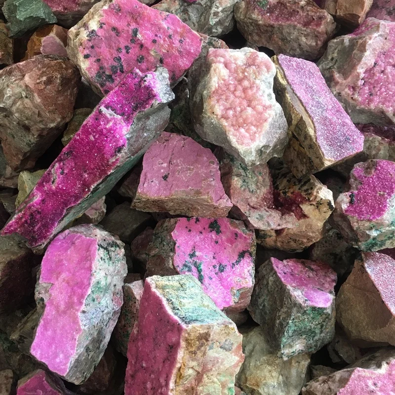 Wholesale Raw Natural cobaltocalcite pink Healing Crystal stone specimens Cobalt Calcite in loose gemstone