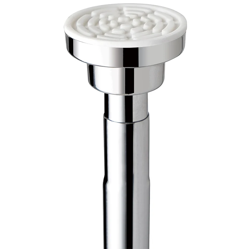 Factory made stainless steel shower curtain rod tool free install adjustable shower curtain rod shower pole