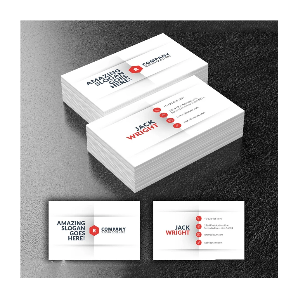 Custom printing service blank paper business cards with logo
