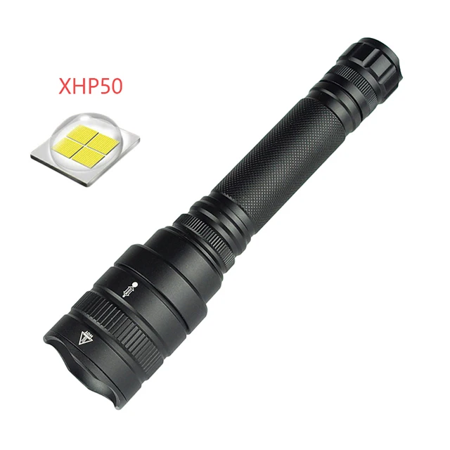 Aluminum High Power 5 Modes LED Flashlight P50 Zoomable Troch Flashlight For Camping