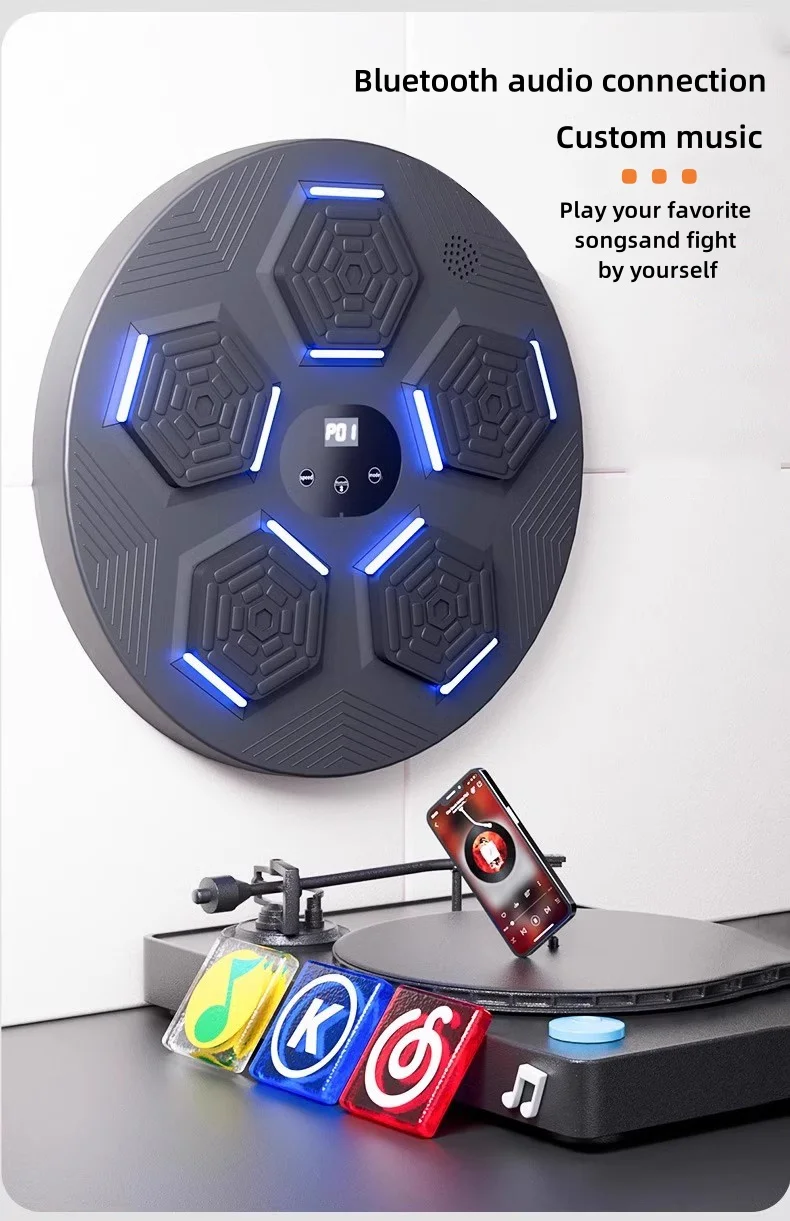 New Arrivals  Trainer Smart Music Electronic Boxing Rhythm Target Home Machine Wall Target