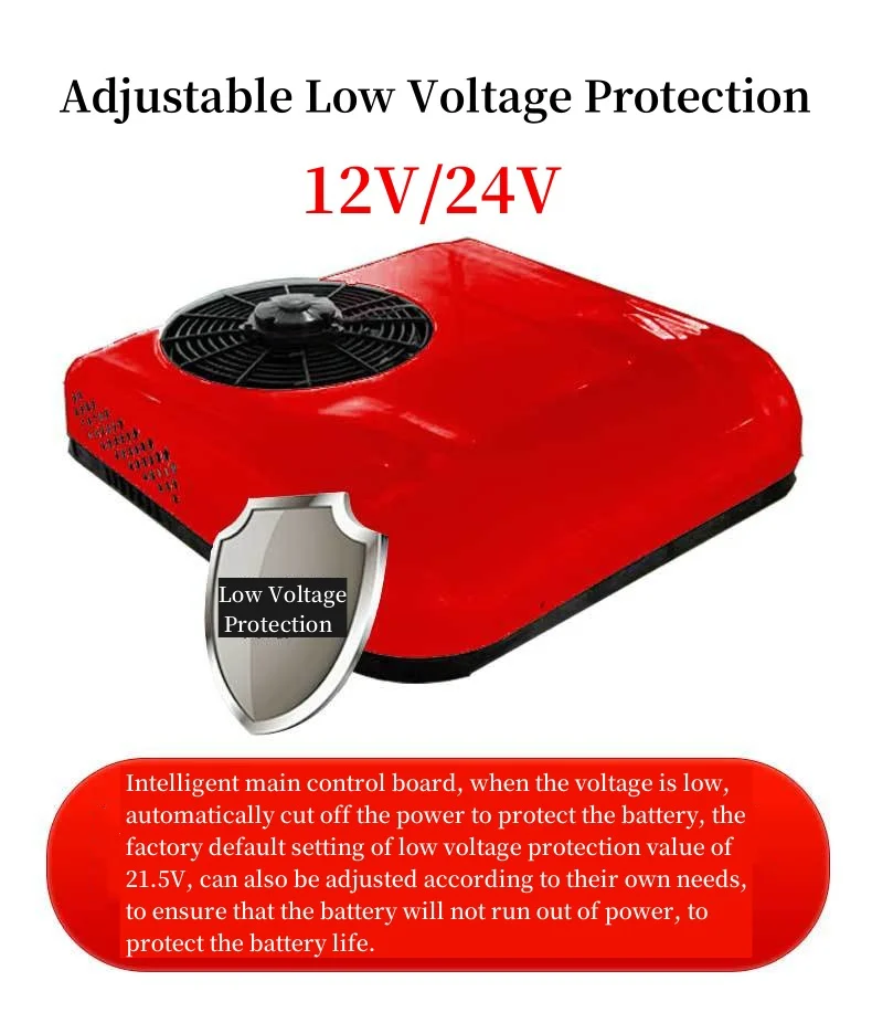 Cabin Electric 12 Volt AC System 24V Truck Air Conditioning Rooftop 12V Parking Air Conditioner