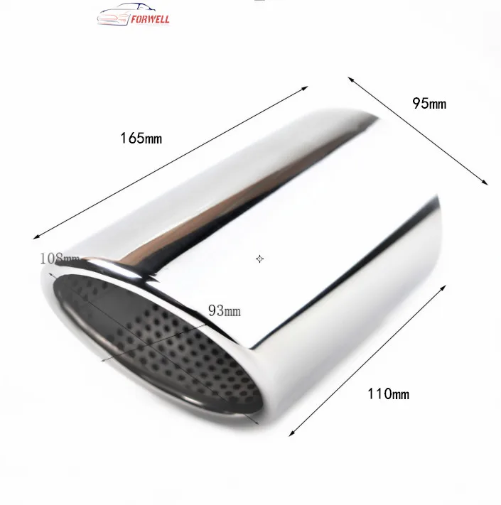 
stainless steel single exhaust for exhaust muffler tail throat exhaust muffler pipe tip 