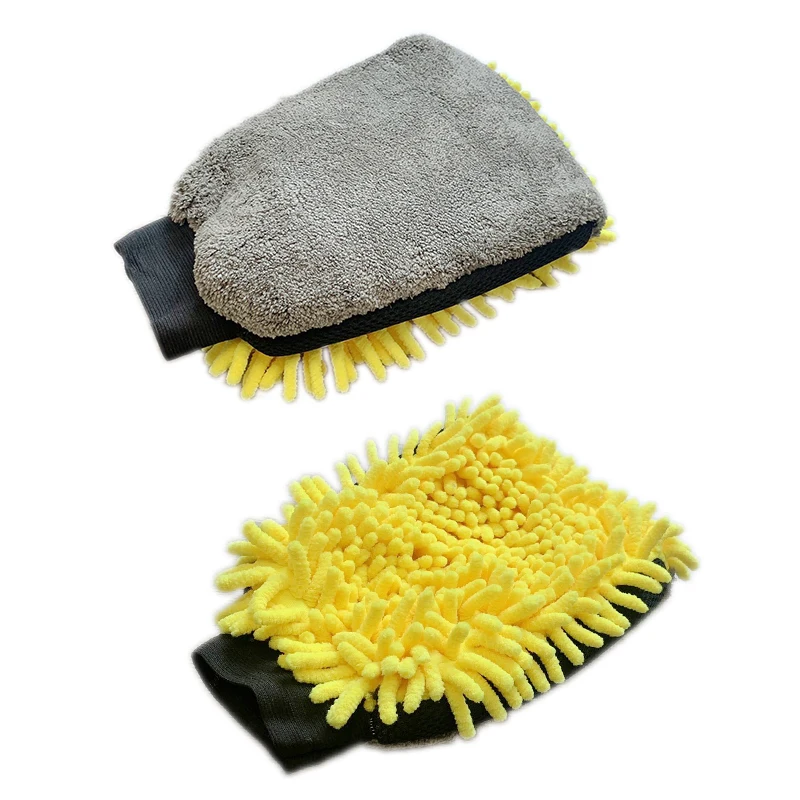 domestos cleaning products Microfiber Chenille Cleaning Glove, Shaggy Chenille Car Drying Mitt