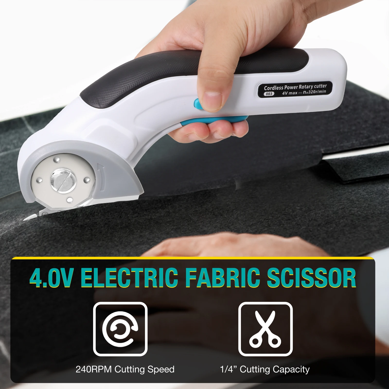 Mini Electric Rotary Scissors Tailor Cloth Electric Paper Scissors For Cardboard
