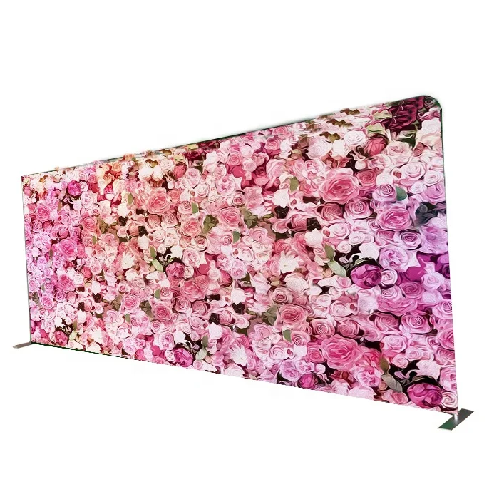 20 ft stretch sleeve  Exhibition Portable Aluminum Alloy Frame Tension Fabric Display  with Big feet Base