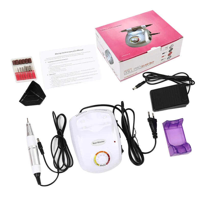 2021 Wholesale Rechargeable Colorful Portable Cuticle Nail Drill With Digital Electric Micromotor Bit Machine