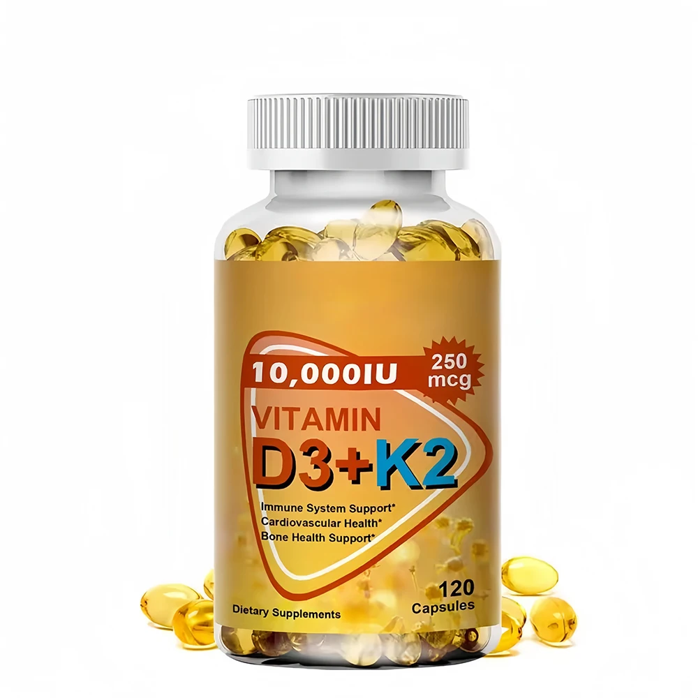 Витамин D3 K2 Softgel поддерживает здоровье костей улучшает мышечную функцию lmmune System