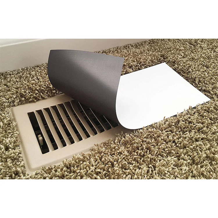 High Quality Strong Double Sided Rubber Fridge Magnet Covers Sheet Magnetic Vent Cover Sheet
