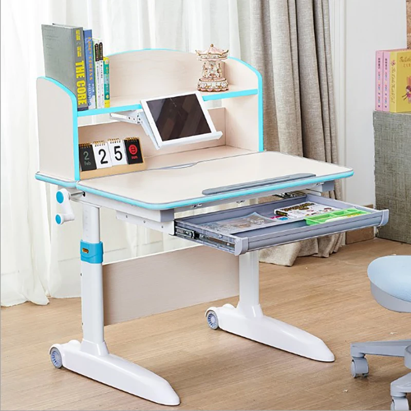 
Adjustable Homework Writing Study Table for Children Bedroom Furniture Set 