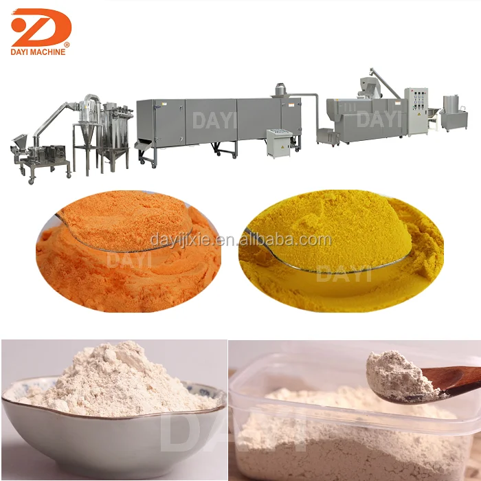 fully automatic small nutrition powder processing machine baby food  processor extruder machine milk powder making machine