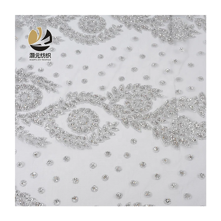 Оптовая продажа 100 полиэстер серебряный блеск свадебное платье из тюля с кристаллами и блестками для танцев