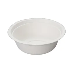 Eco friendly disposable bagasse sugarcane pulp 500ml 32oz soup salad sweet noodle rice food to go kraft paper bowls container