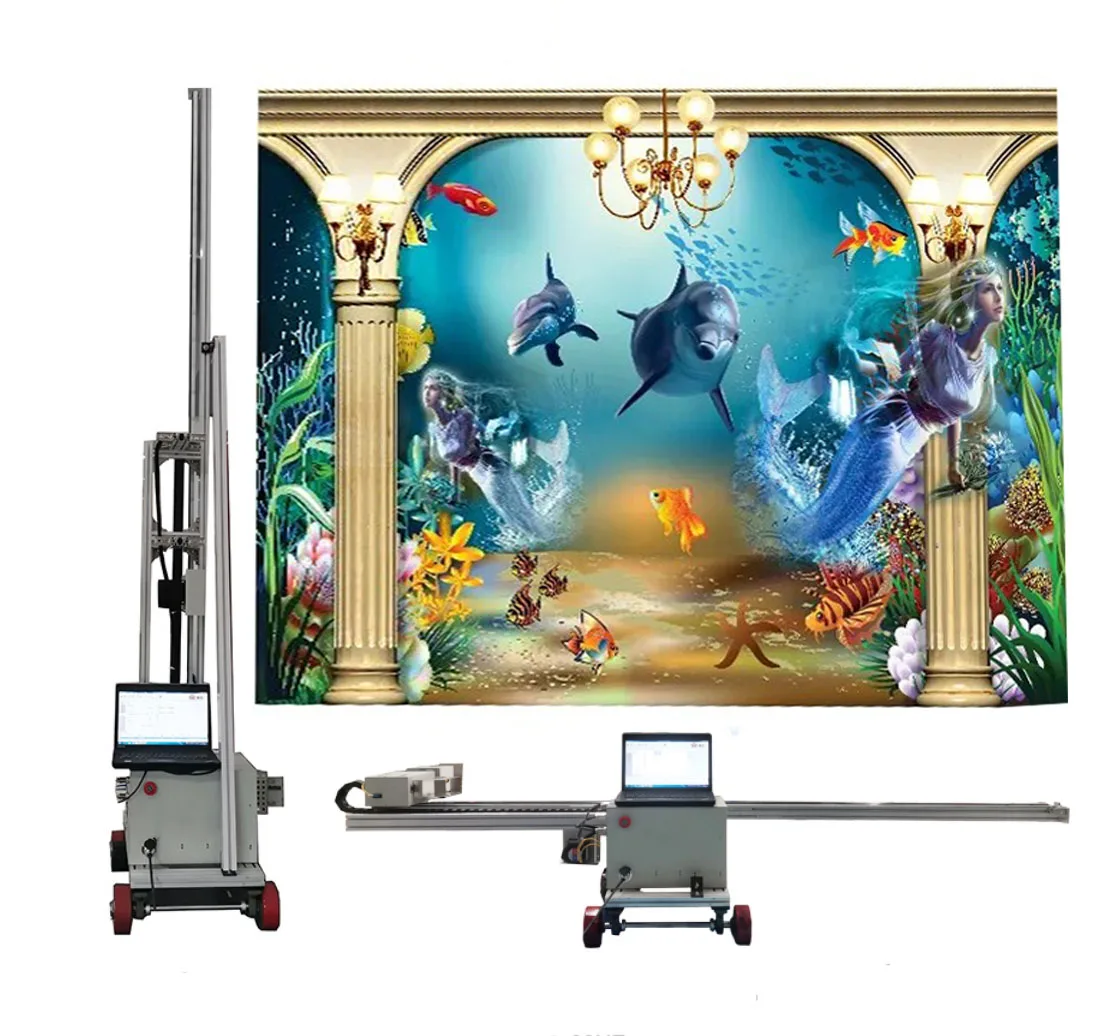 3D Automatic Vertical Wall Printer Direct Wall Painting Machine