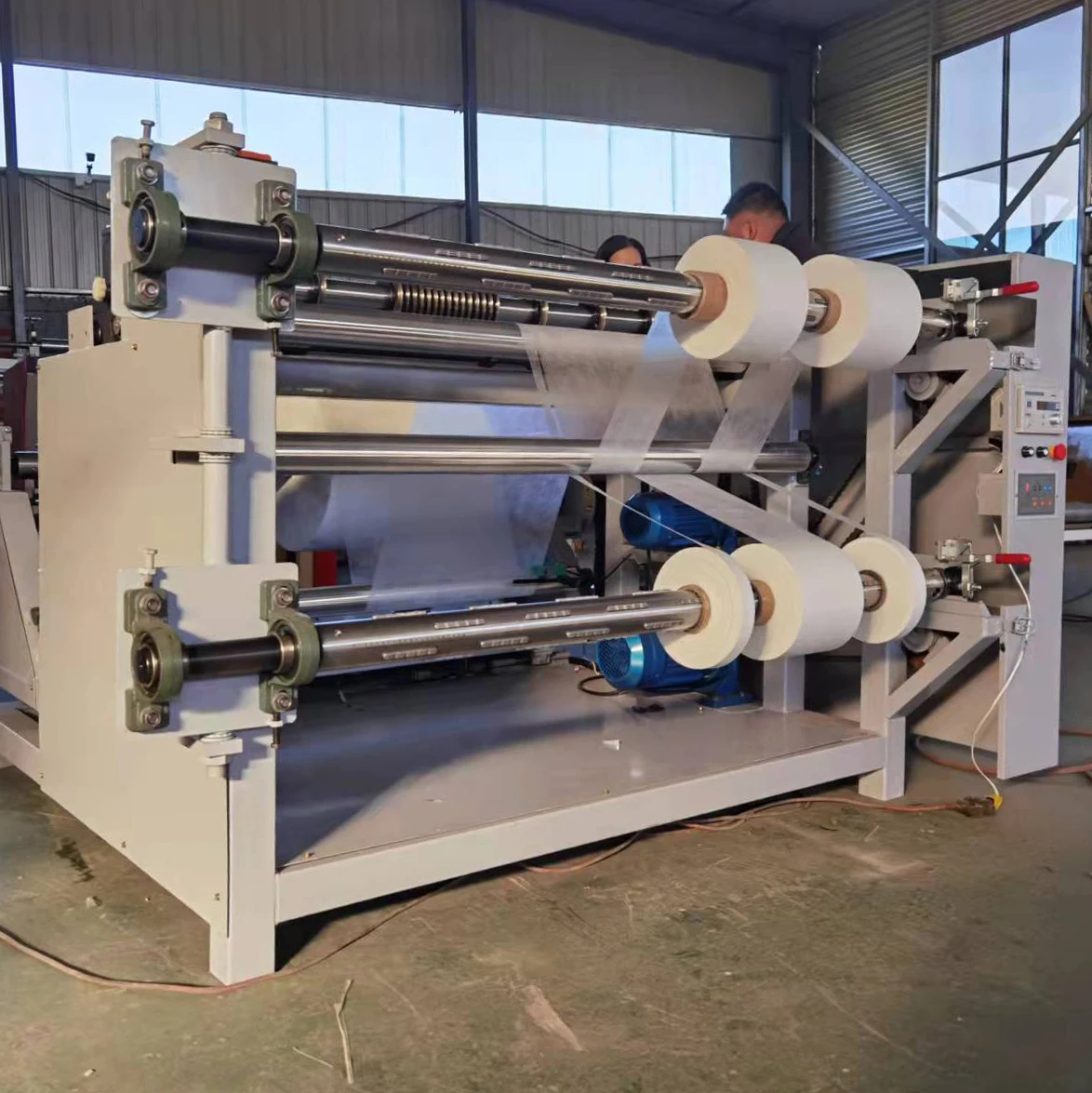 He Bei ttr slitter nonwoven slitting machine slitter rewinder for paper kraft