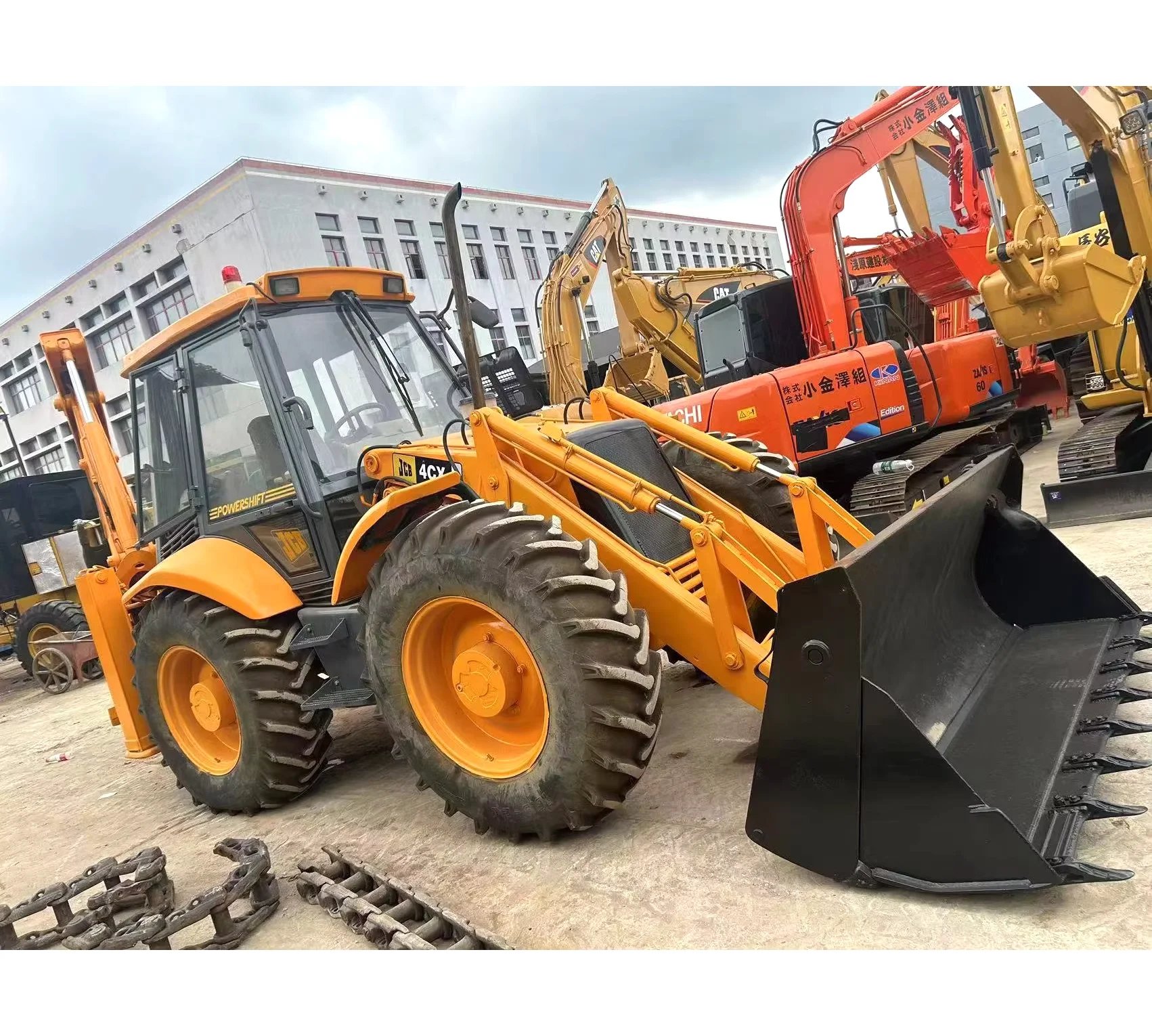 used JCB4CX Backhoe loader 4 drive multi -function mining and shovel secondhand JCB excavator equipment in good condition