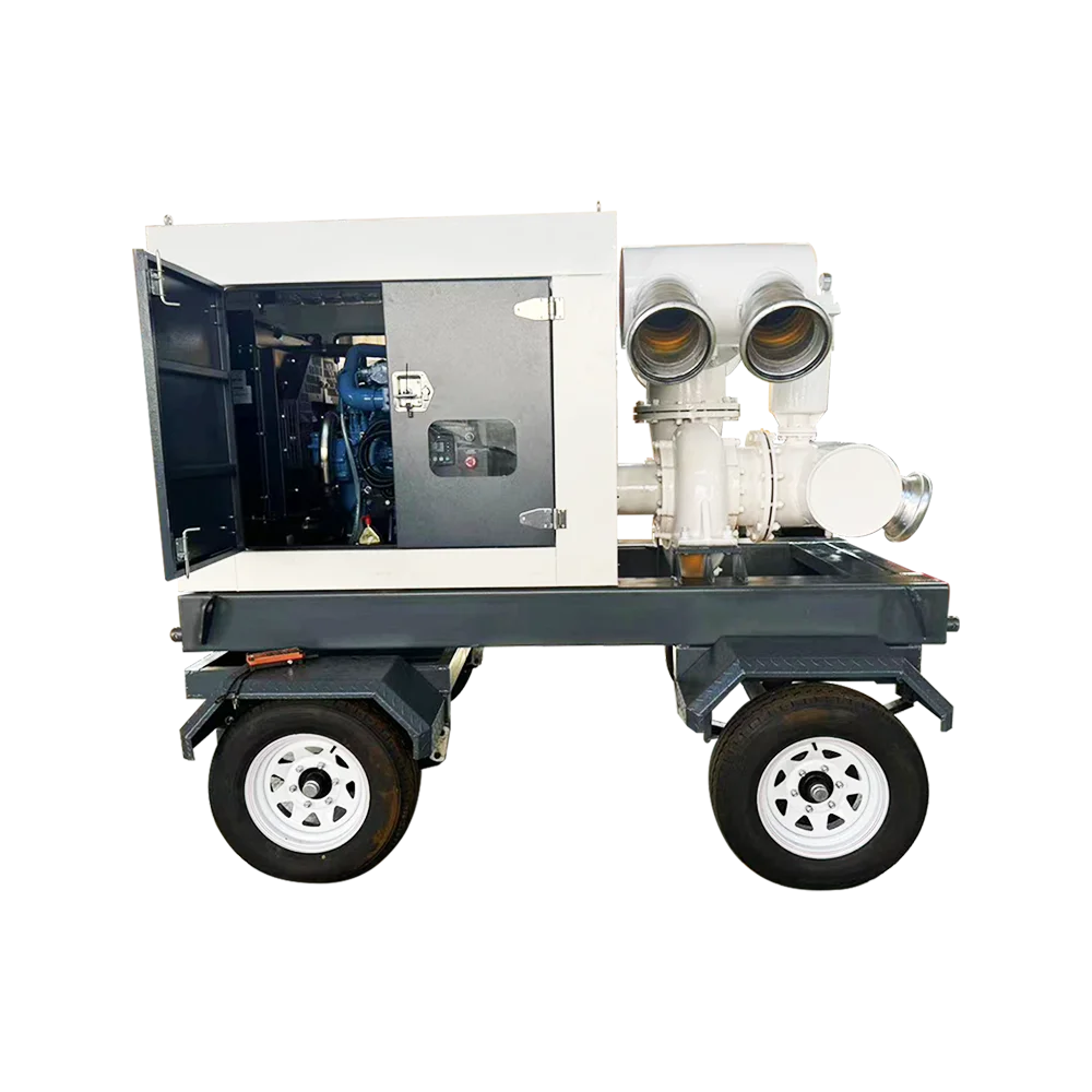 Large displacement pipeline dredging high vacuum auxiliary cast iron self-priming pump