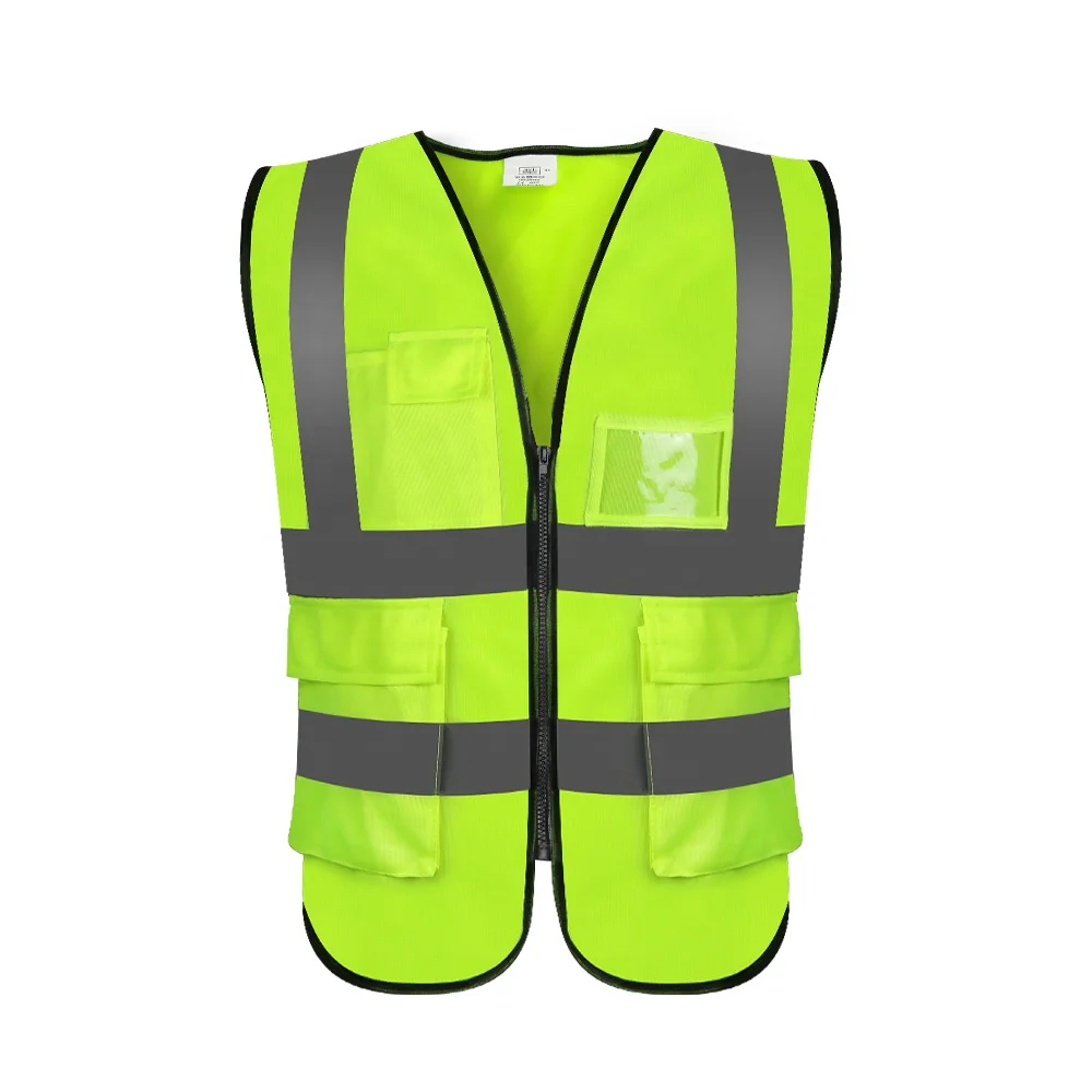 Wholesale High Visibility Safety reflective Vest Fluorescent Yellow high visibility jacket Running Vest