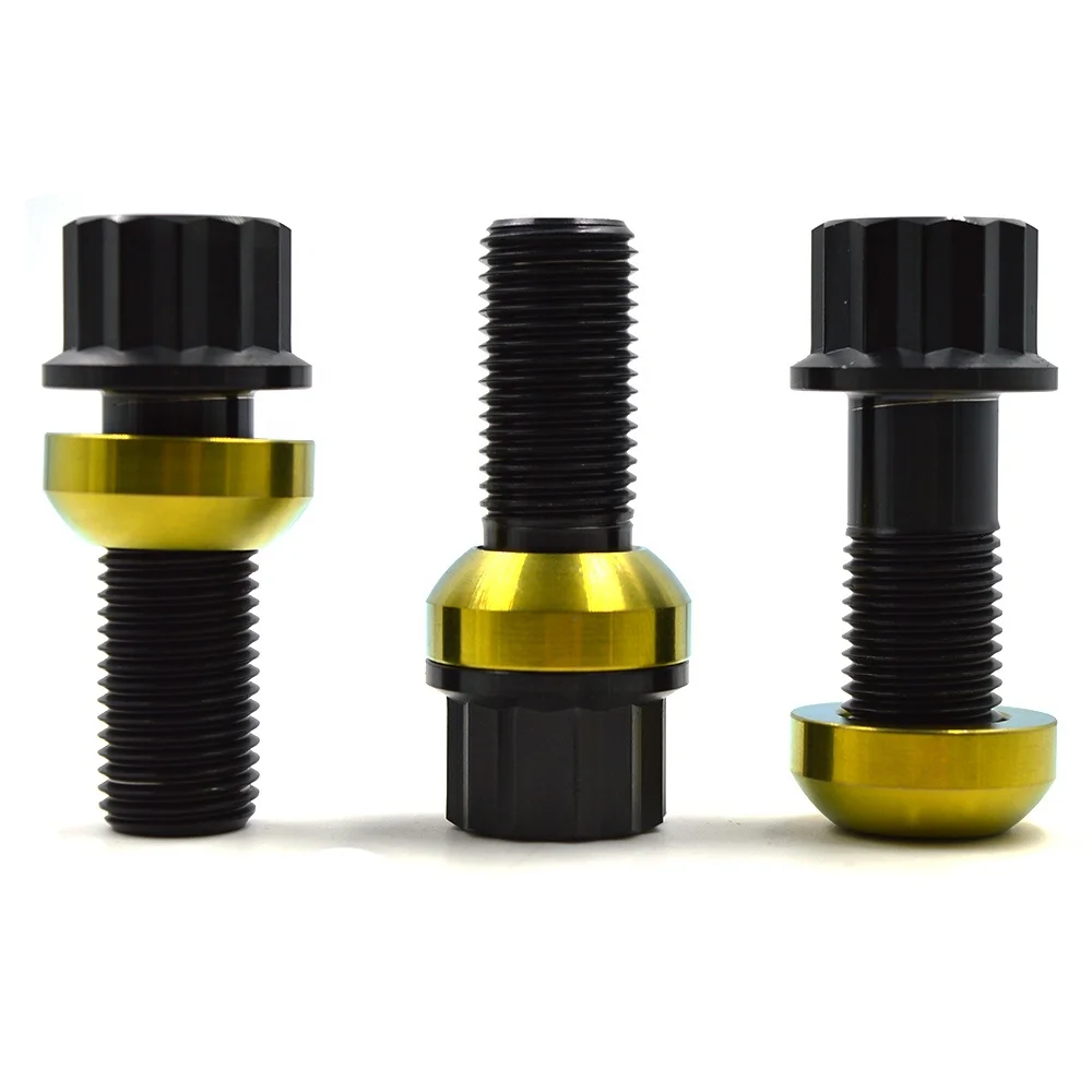 Черные болты ступицы колеса M14 черные болты ступицы колеса Ступицы болты ступицы колеса для автомобиля