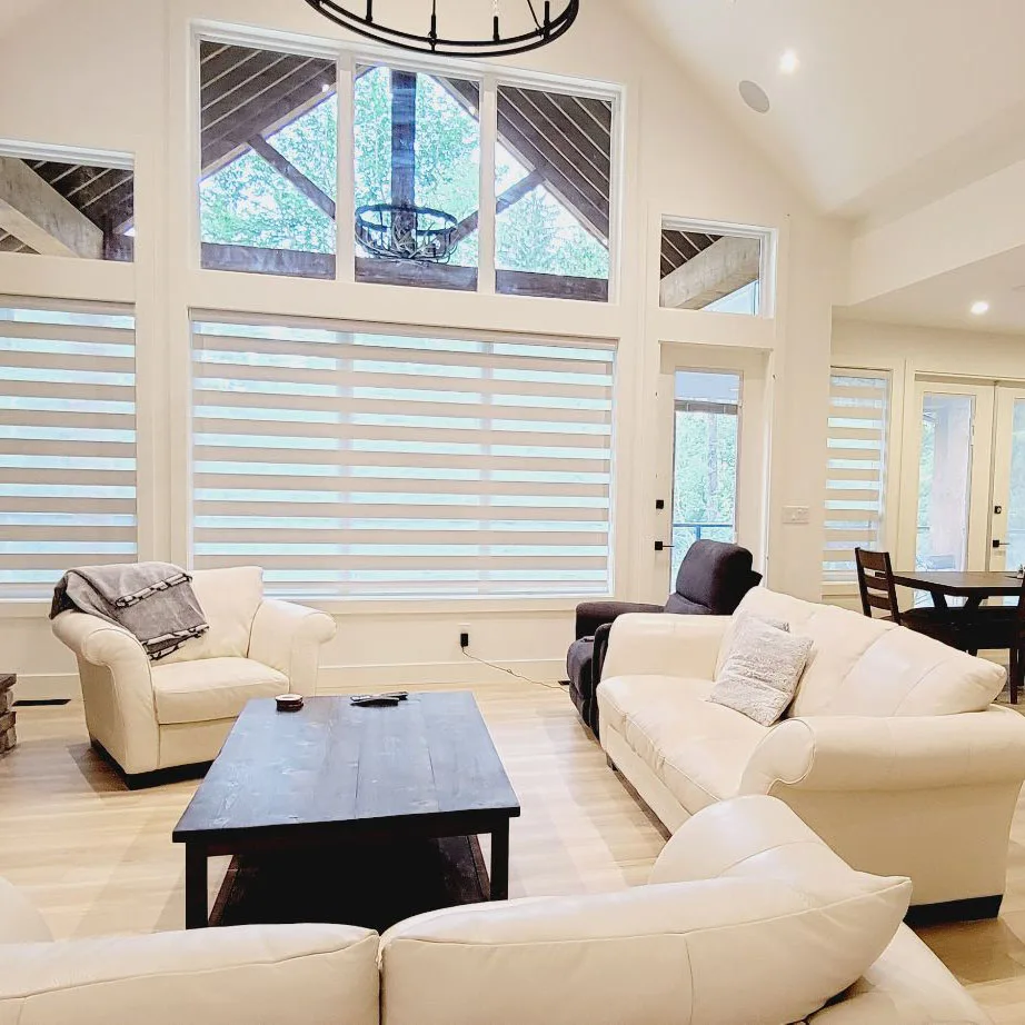 Smart Wifi Alexa Tuya Customized Xirui Motorized Remote Controlled Blinds Shades Electric Zebra Blinds