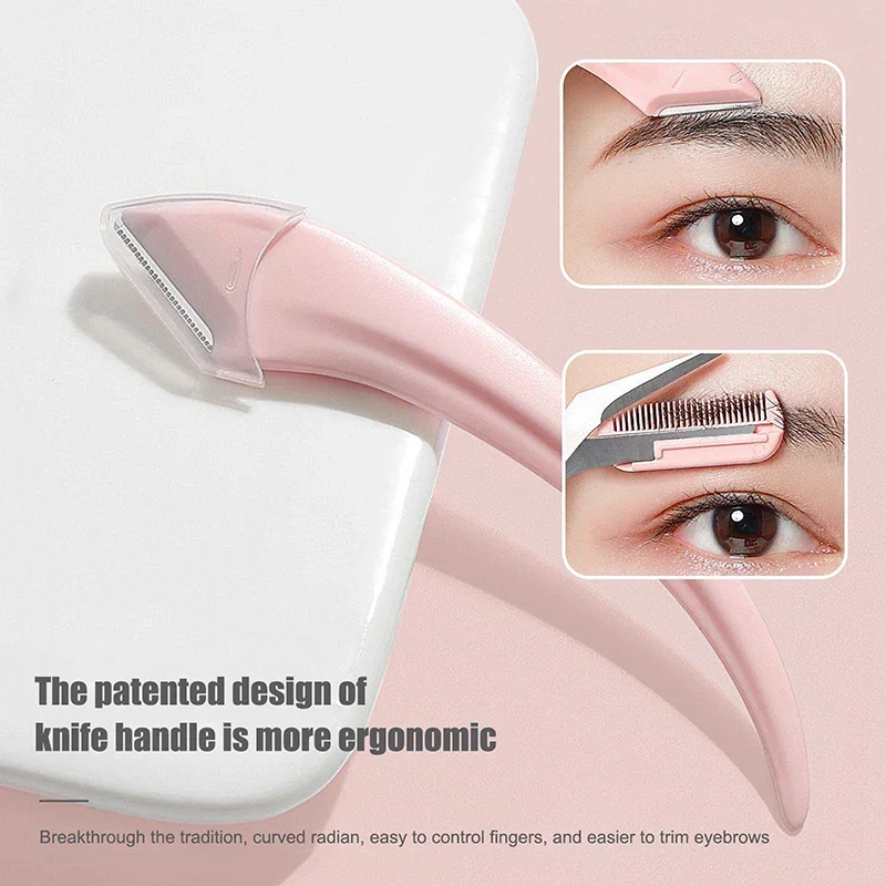 Women Eyebrow Trimmer Scissor Beauty Products Eyebrow Scissors Comb Stainless Steel Makeup Tools Beauty Scissors