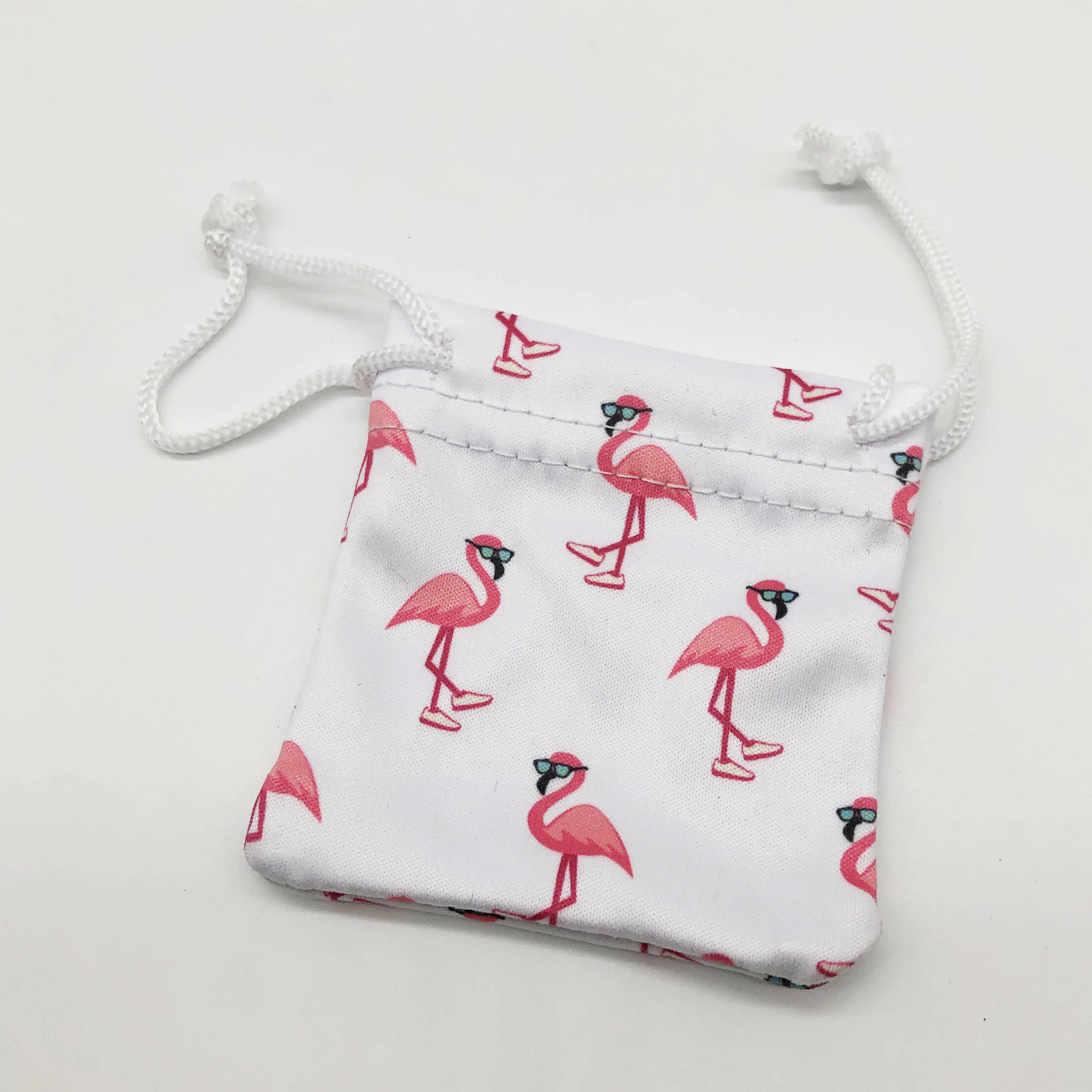 Customized Digital Printing Microfiber Drawstring Eyeglass Lens Pouch