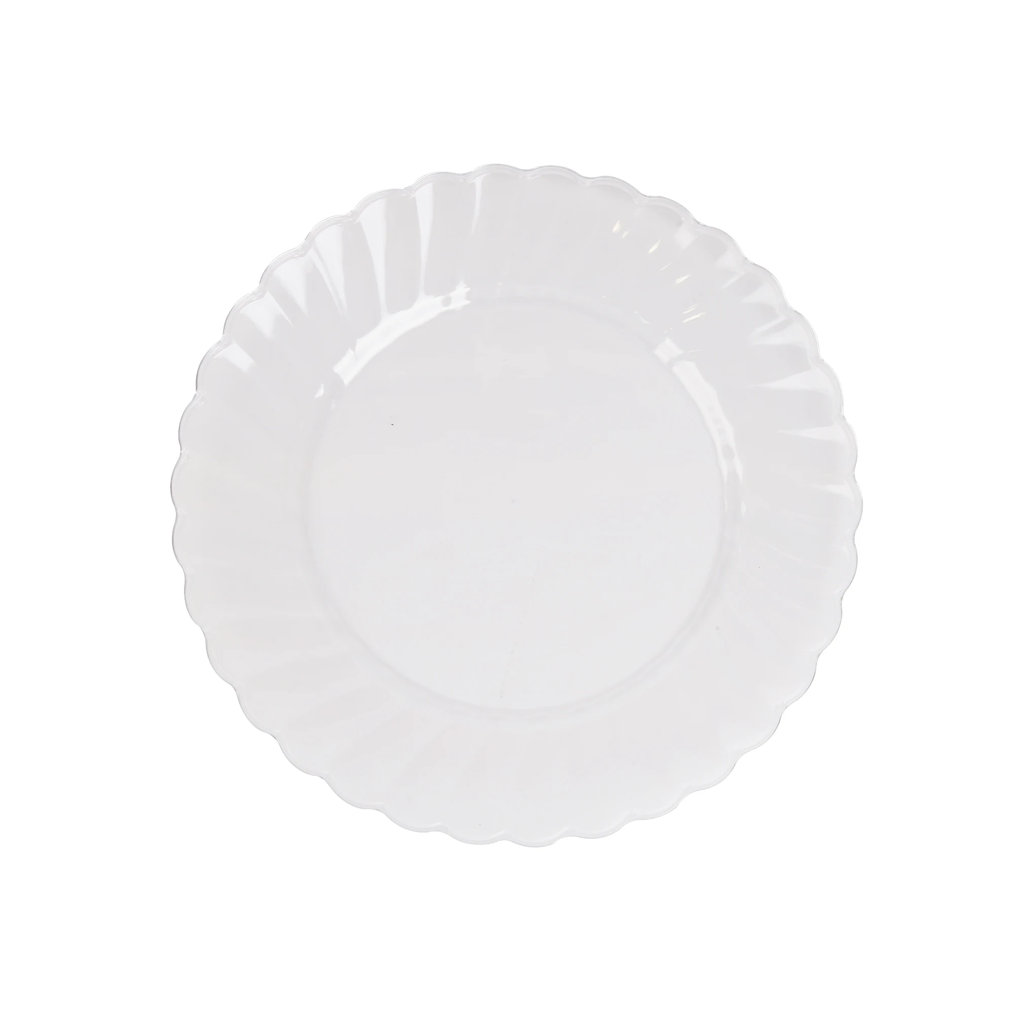 Hot Sale 7.5 inch  travel plate set party plastic 10 ct Cookie plate clear For Party