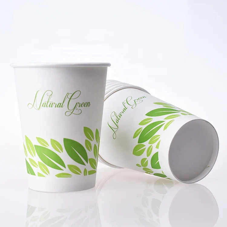 
Corn Starch Polylactic Acid Wholesale White Cup Biodegradable Disposable Cheap Paper Cups For Drinks 