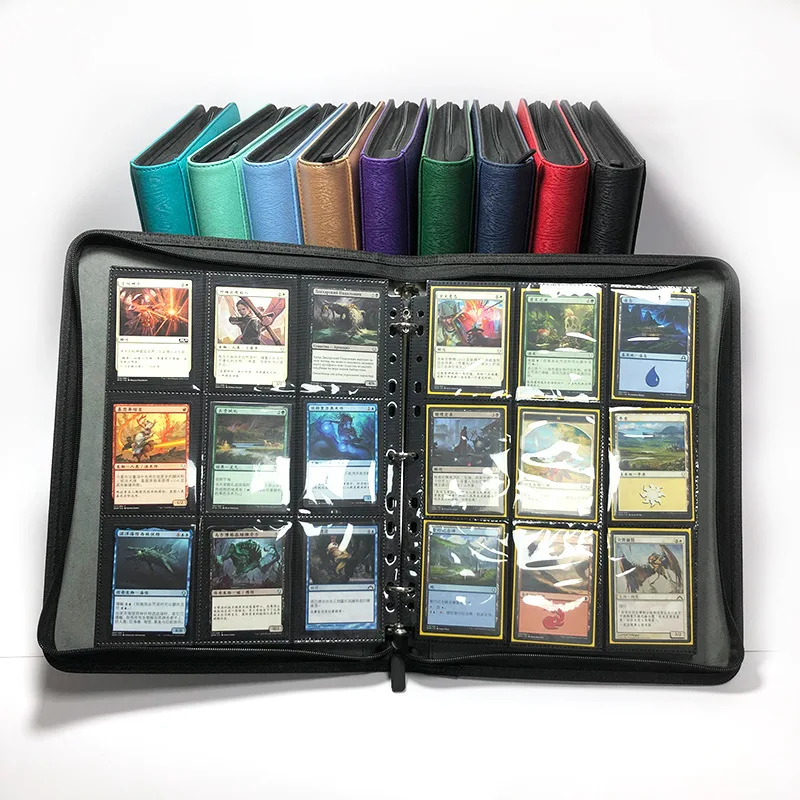 Exquisite workmanship New Design Hot Sale Toploader Binder With 4 Pockets For Trading Card Display
