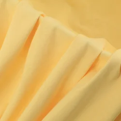 Светло-желтого ажурного трикотажа и Двойная Ткань Джерси 66% бамбук 28% хлопок 6% спандекс 230GSM ткань для одежды