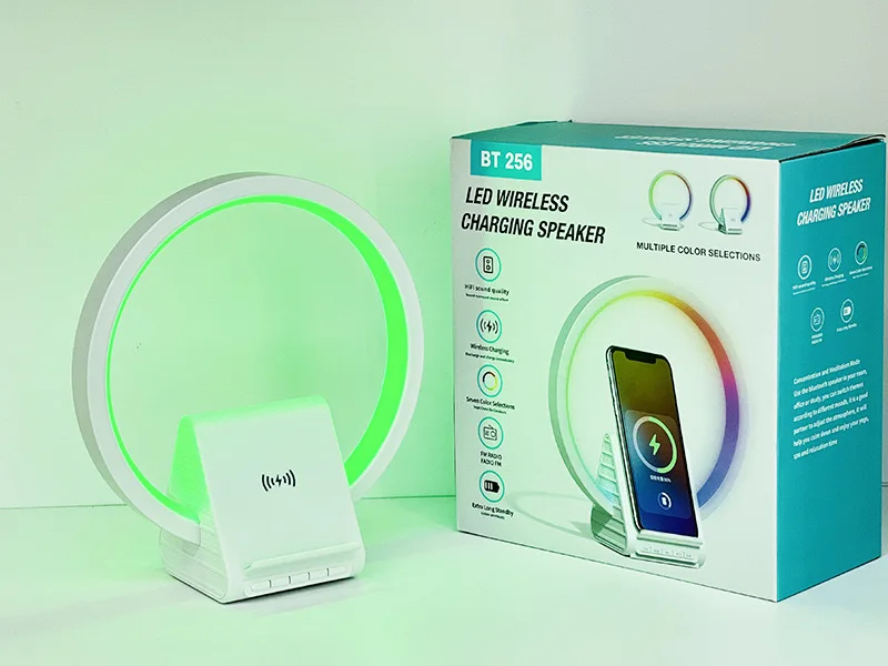 alarm clock 15w fast charging   wireless charger bedside lamp 3 in 1 wireless charger for android
