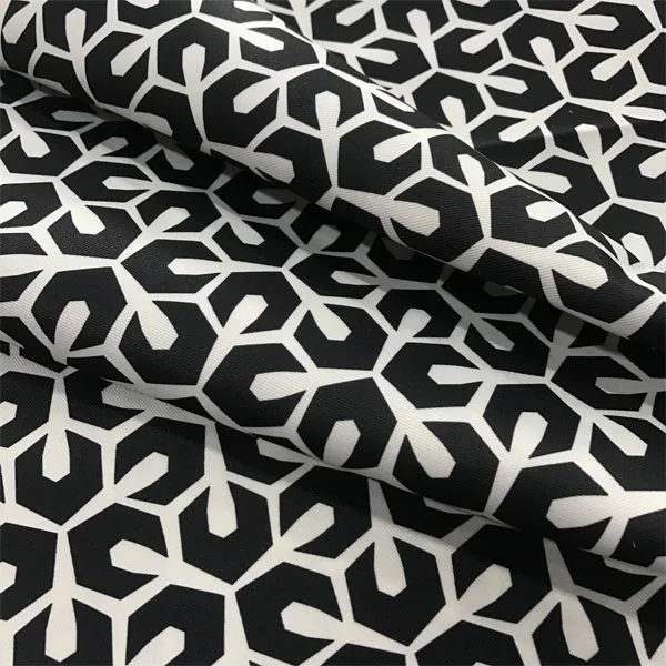 Factory best quality black 400D recycled stripe polyester waterproof oxford fabric for tent bag material