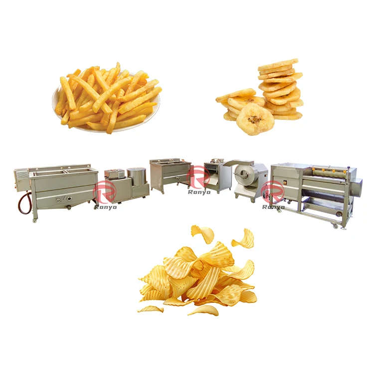 Commercial Small Potato Chips Making Machine French Fries Maker French Fries Production Line With Cheap Price