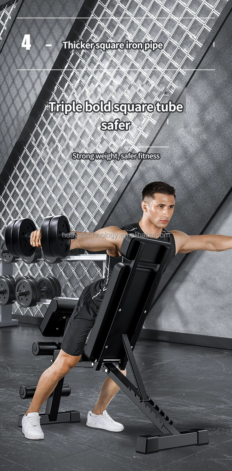 high quality dumbbell bench foldable dumbbell bench workout strength training bench