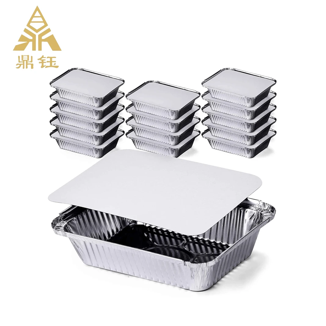 Dingyu BBQ Series Loaf Coast Fish Baking Use Aluminum Foil Container Aluminum Foil Buffet Food Container
