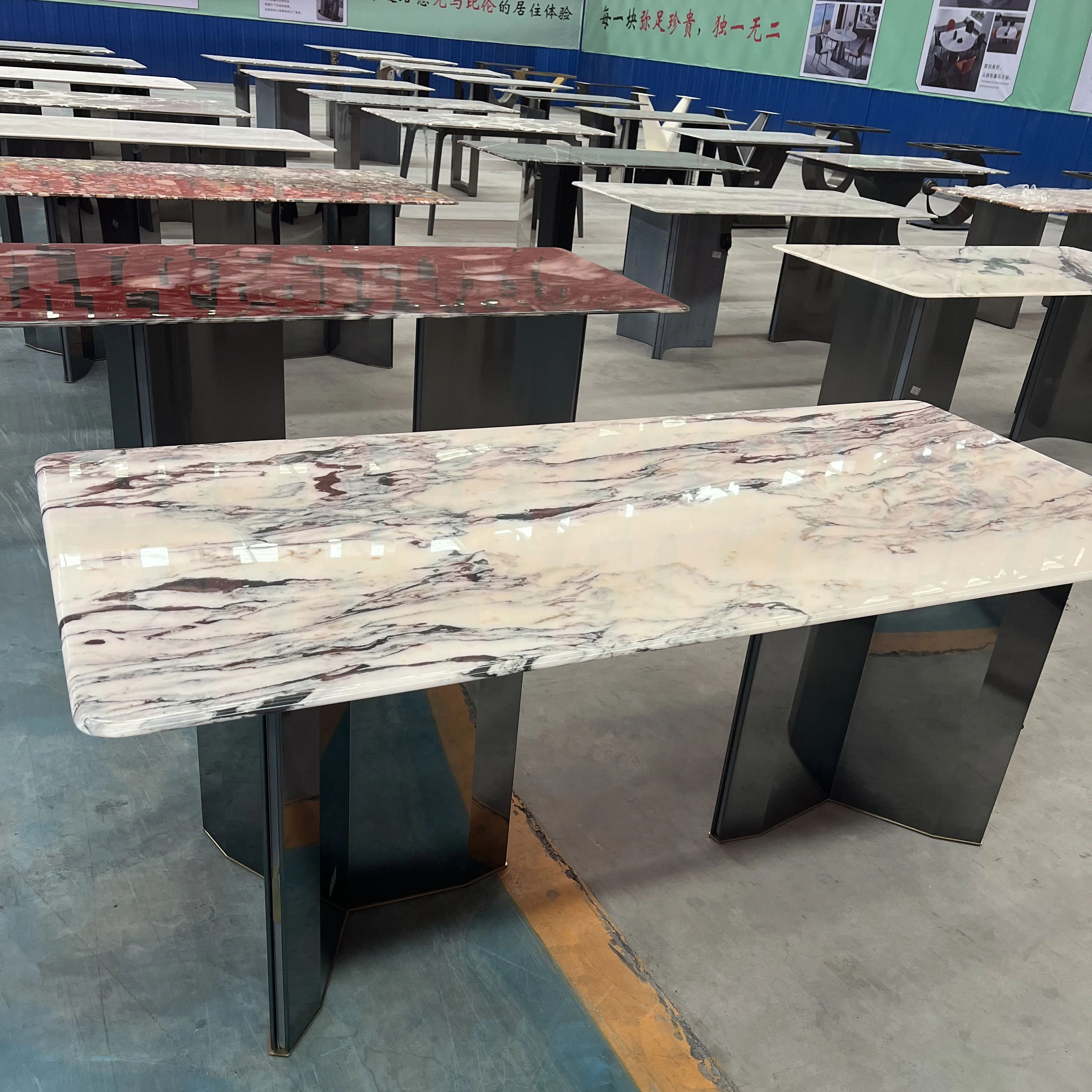 Modern Furniture Kitchen Dinning Table Marble Dining Room Sets Dining Tables Marble Stone