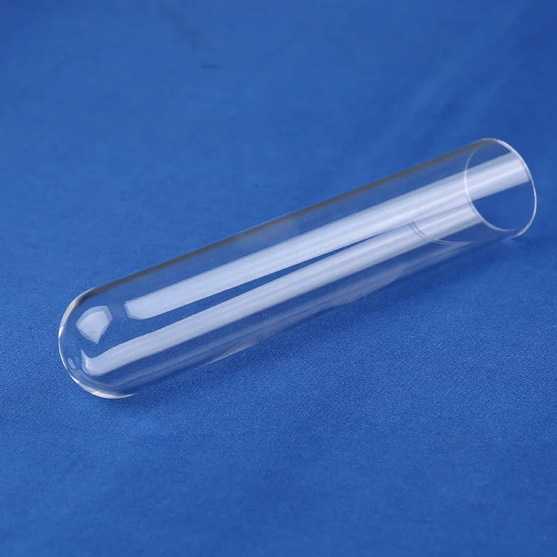 high temperature hot transparent one end closed quartz tube semiconductor fused quartz glass tube