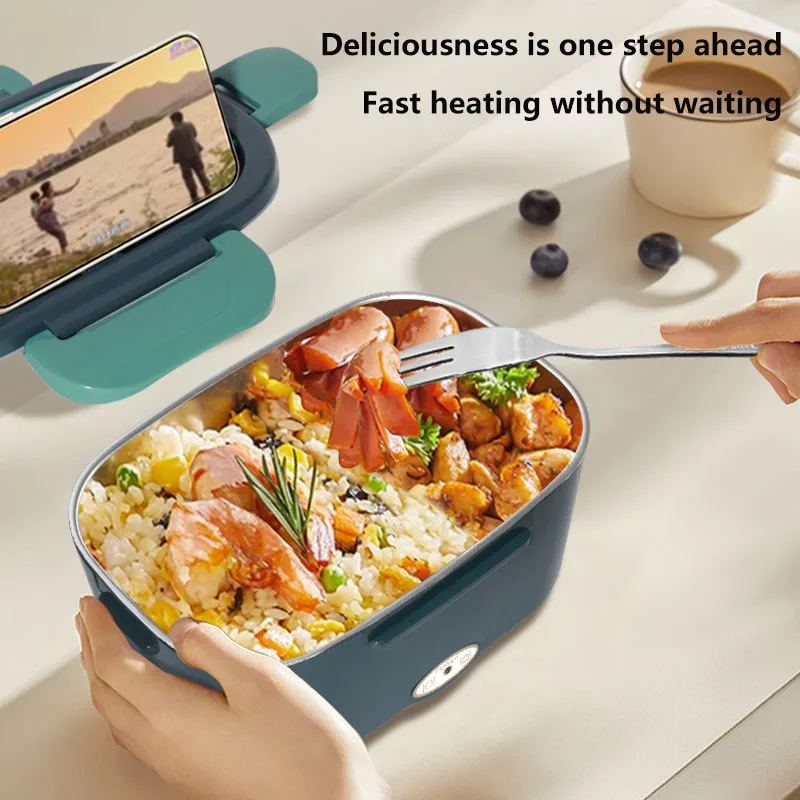 High Quality Portable 2-in-1 Electric Lunch Boxes for Car Truck Home Office Insulated to Keep Food Warm