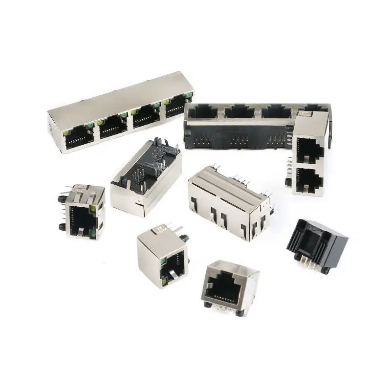 Вертикальный RJ-45 Сетевая розетка разъем водонепроницаемый Lan Cat7 Ethernet RJ45 проходят через со