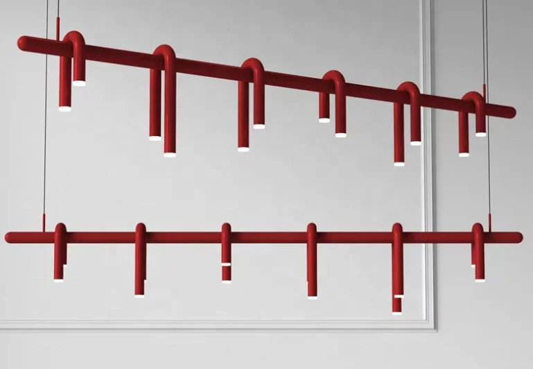 Luxury Modern Sputnik Chandelier Light Multiple Rod Wrought Iron Ceiling pendant Lights for Living Room