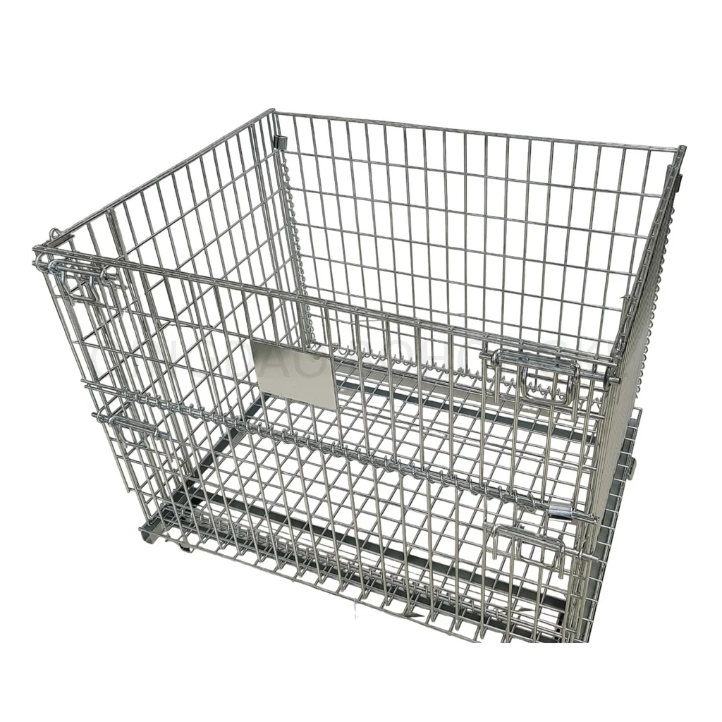 BHK102 складной и Штабелируемый контейнер из проволочной сетки для прочного и удобного использования