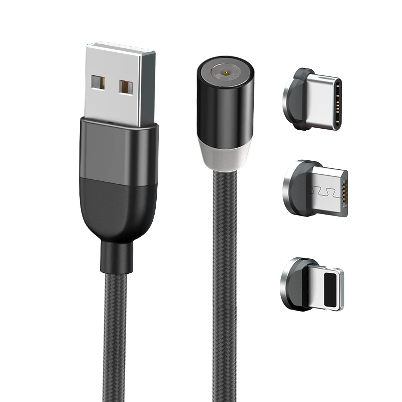 
WISTAR 360 Degree Rotation Magnetic Charging Cable 360 Rotate Magnetic Charging Cable Apple Magnetic Charging and USB Cable 