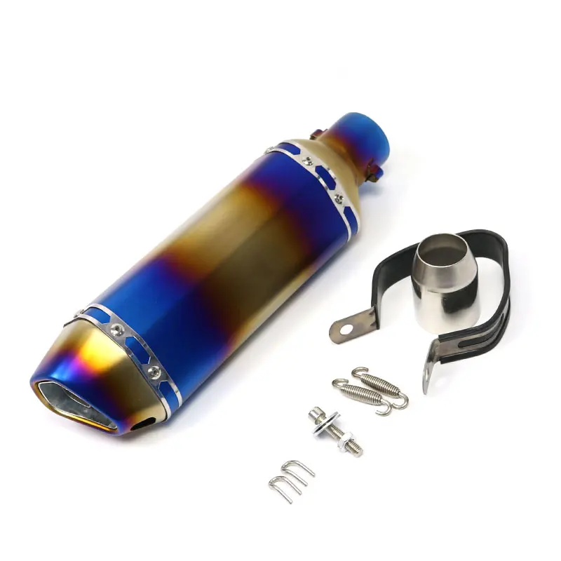 Bulls Motor 51mm For KTM Duke 250 valtronic muffler Exhaust Pipe Link Tail Silencer 400cc Scooter Escapes Motorcycle Exhaust