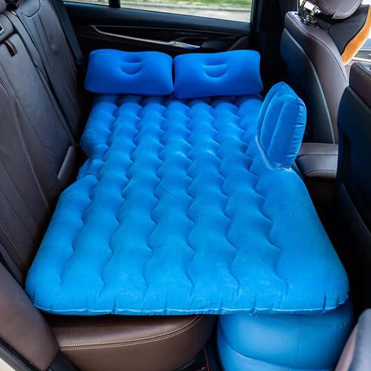 
Outdoor Travel Camping Portable Folding Split Flocking Pumping SUV Sleeping Mattress Car Inflatable Air Bed 