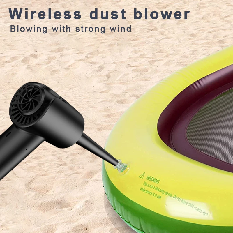 Electric Air Duster 51000RPM Brushless Cordless Compressed Cleaner Dust Air Blower Gun for PC Computer Keyboard Air Duster Gun