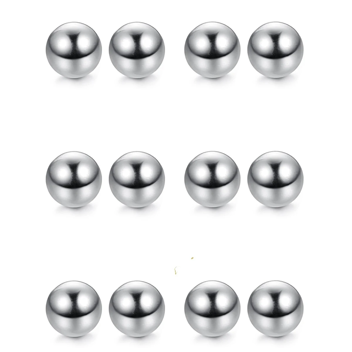 
Stainless Steel Tiny Ball Round Dot Earrings for Girls Women Men 