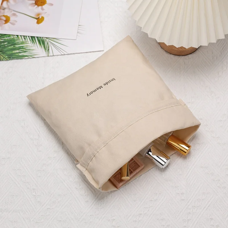 Eco-Friendly 100% Natural Cotton Pouch For  Shoe Dust Packaging Pouch For Clothing Double Rope Drawstring Packing Bag For Pants