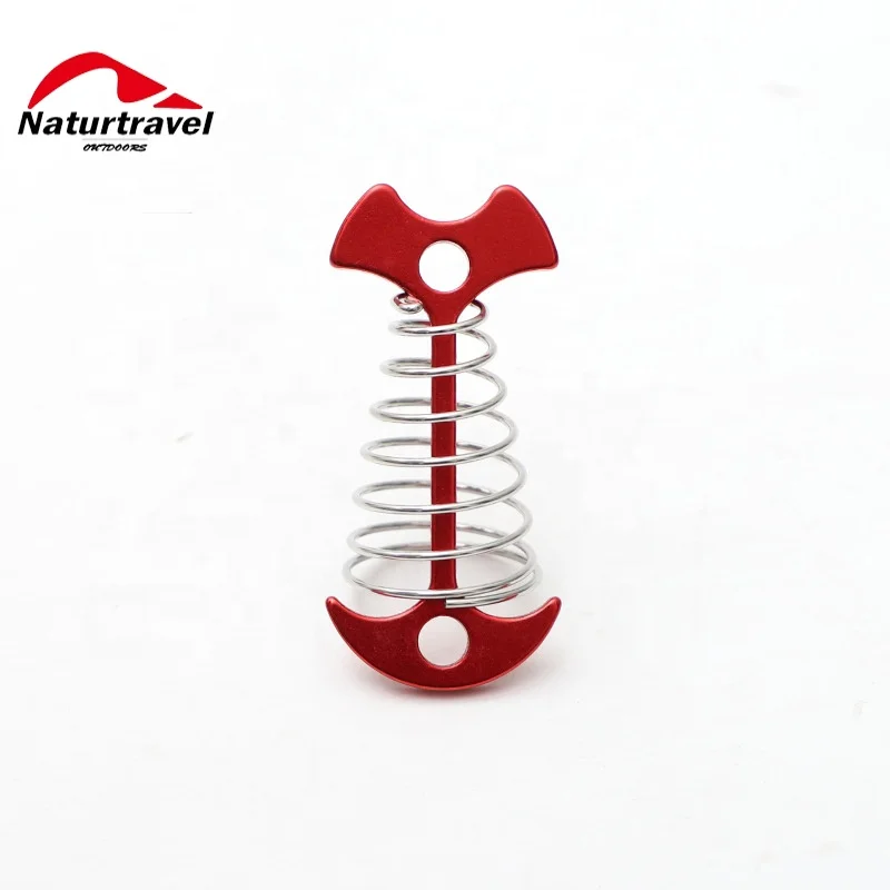 Naturtravel Fish Bone Floor Nail Tent Peg Path Camp Wind Rope Anchor Hook Red